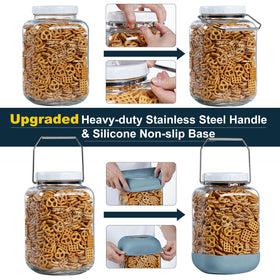 Dwbligt premium thick glass provides durable, versatile pantry storage.