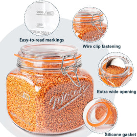 Dwbligt retro vintage mason jar design in a stylish kitchen