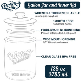 Dwbligt round lid grip design reduces effort to open the jar.