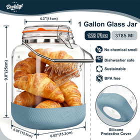 Close-up of airtight Hinged lid on a Dwbligt jar