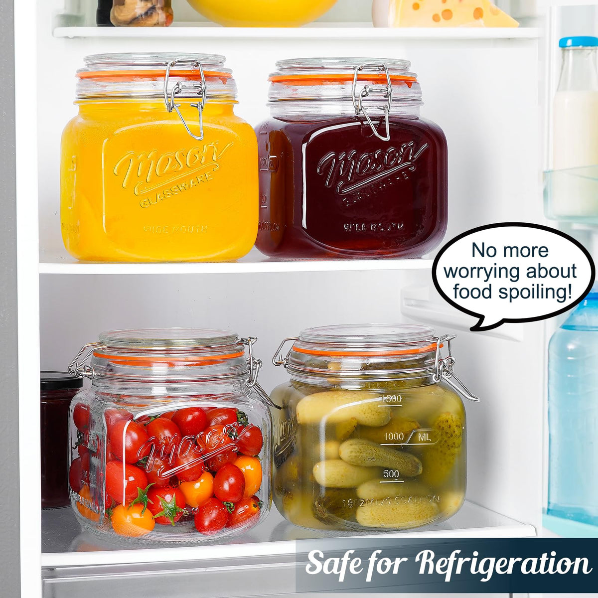 Dwbligt jars ideal for storing flour, sugar, coffee and bulk dry goods