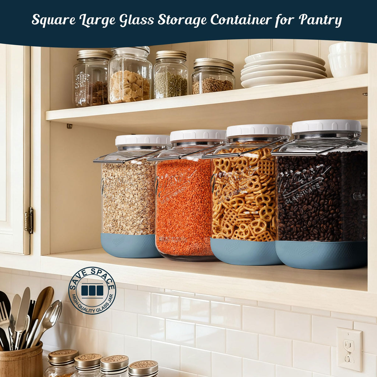 Dwbligt two-pack ideal for storing flour, sugar, or canning ingredients.