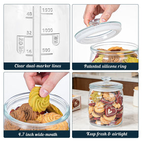 Dwbligt versatile kitchen storage for cookies, sugar, or nuts.