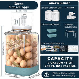 Dwbligt wide-mouth jar for easy filling and cleaning in large batches.