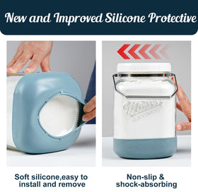 Dwbligt wide-mouth jar for easy filling, scooping, and cleaning.