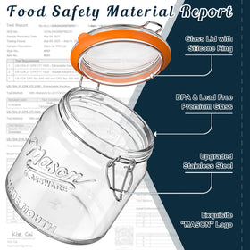 Dwbligt wide mouth jar ideal for measuring cups and bulk ingredients