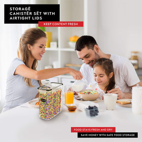 Dwellza Kitchen airtight lid ensures freshness with four-sided locking.