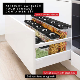DWËLLZA KITCHEN black lids add a sleek kitchen aesthetic