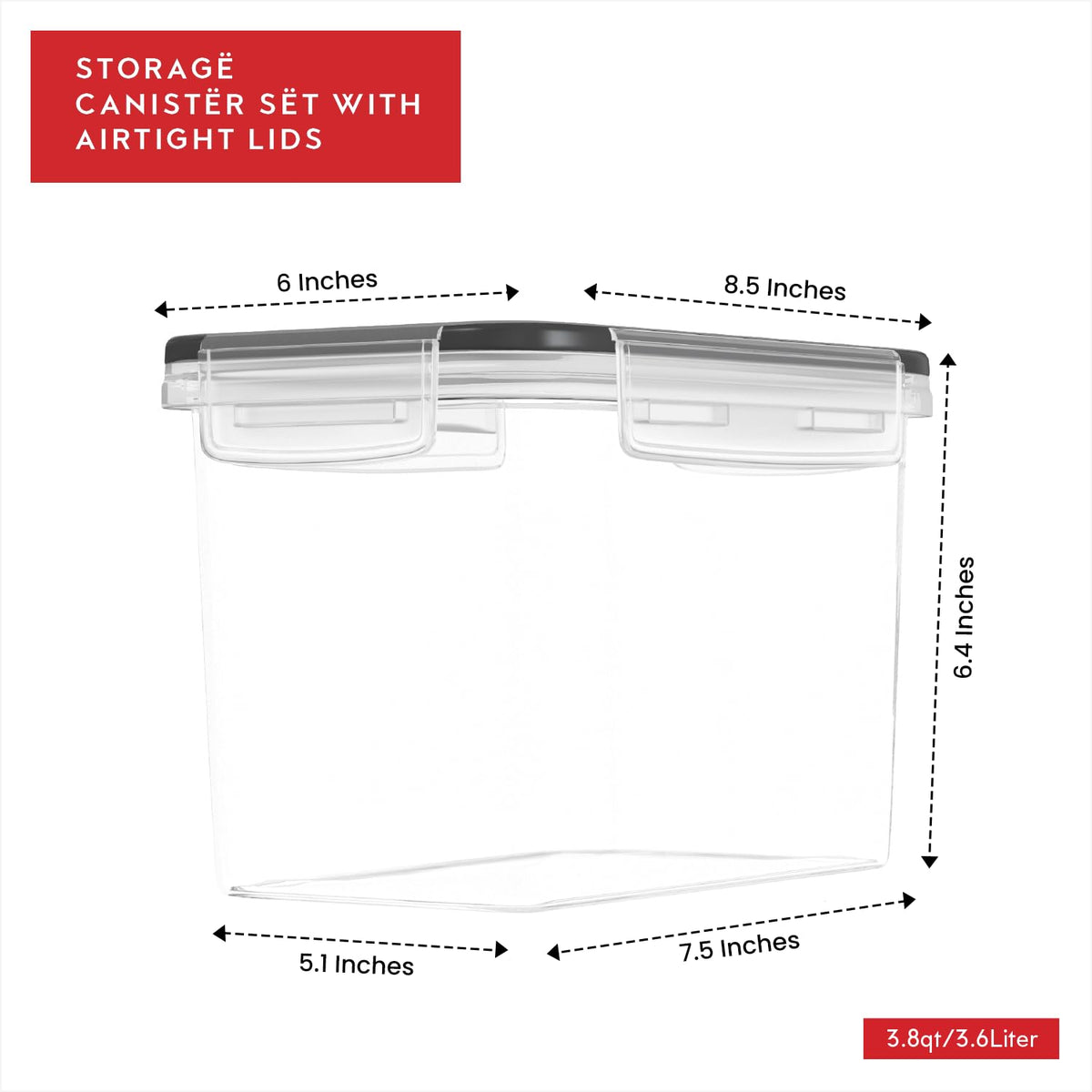 DWËLLZA KITCHEN clear plastic containers show contents at a glance