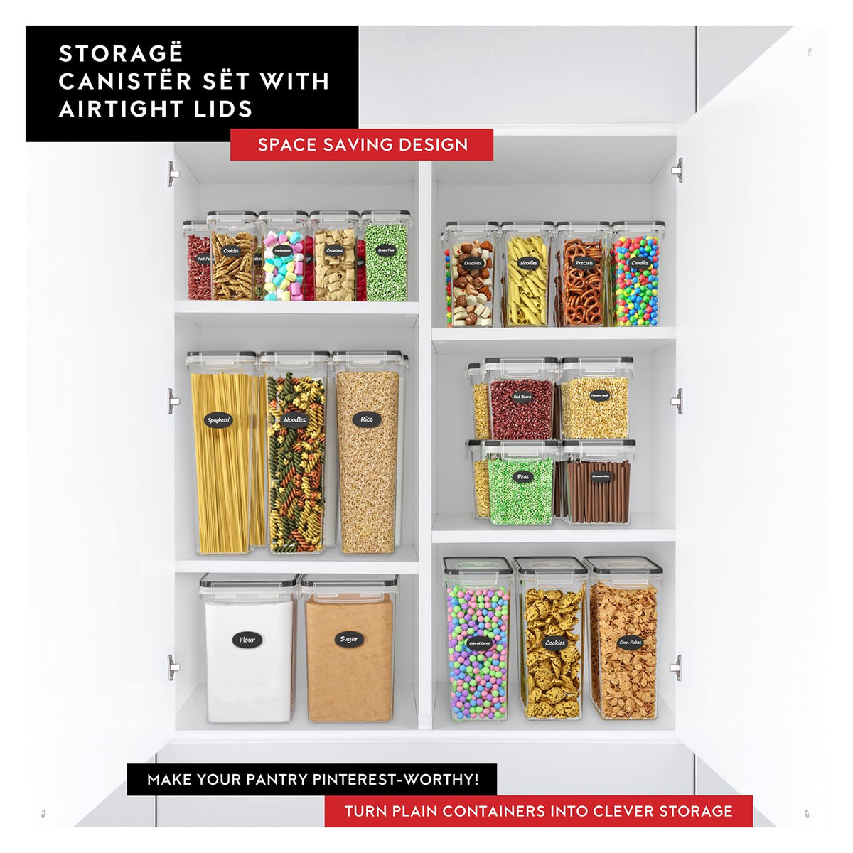 DWËLLZA KITCHEN side-locking lids keep contents dry and fresh.