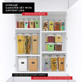 DWËLLZA KITCHEN stackable containers save space in kitchen cupboards