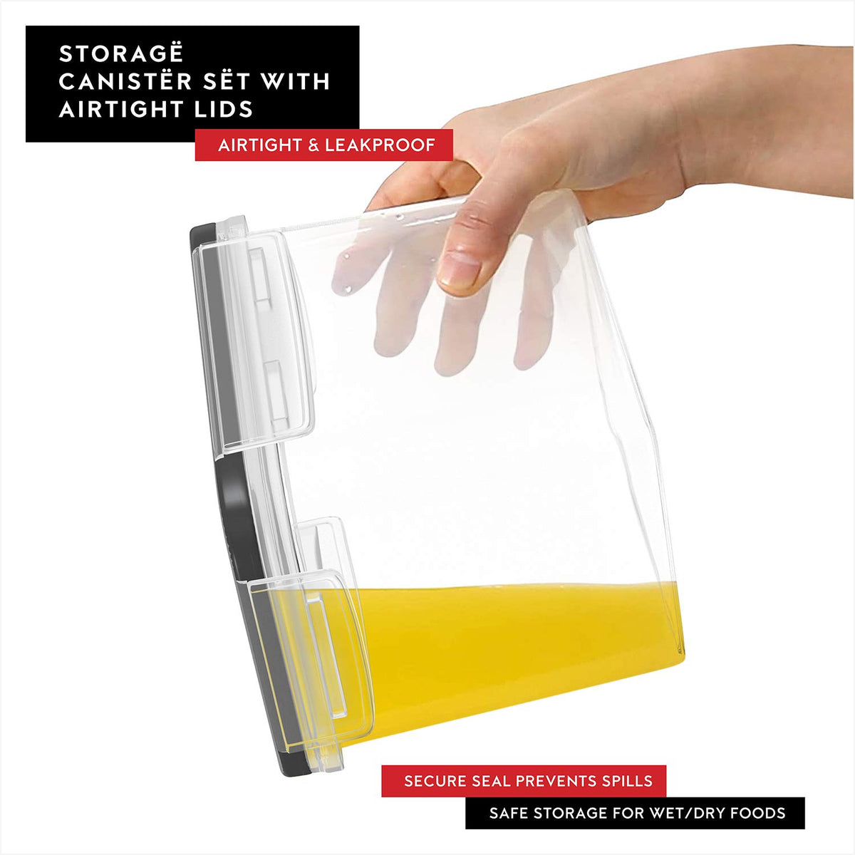 DWËLLZA KITCHEN stackable pantry containers maximize kitchen space