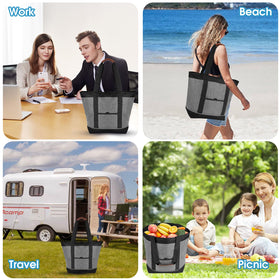 Dwscroad insulated bag gray use scenarios picnic and beach trips.