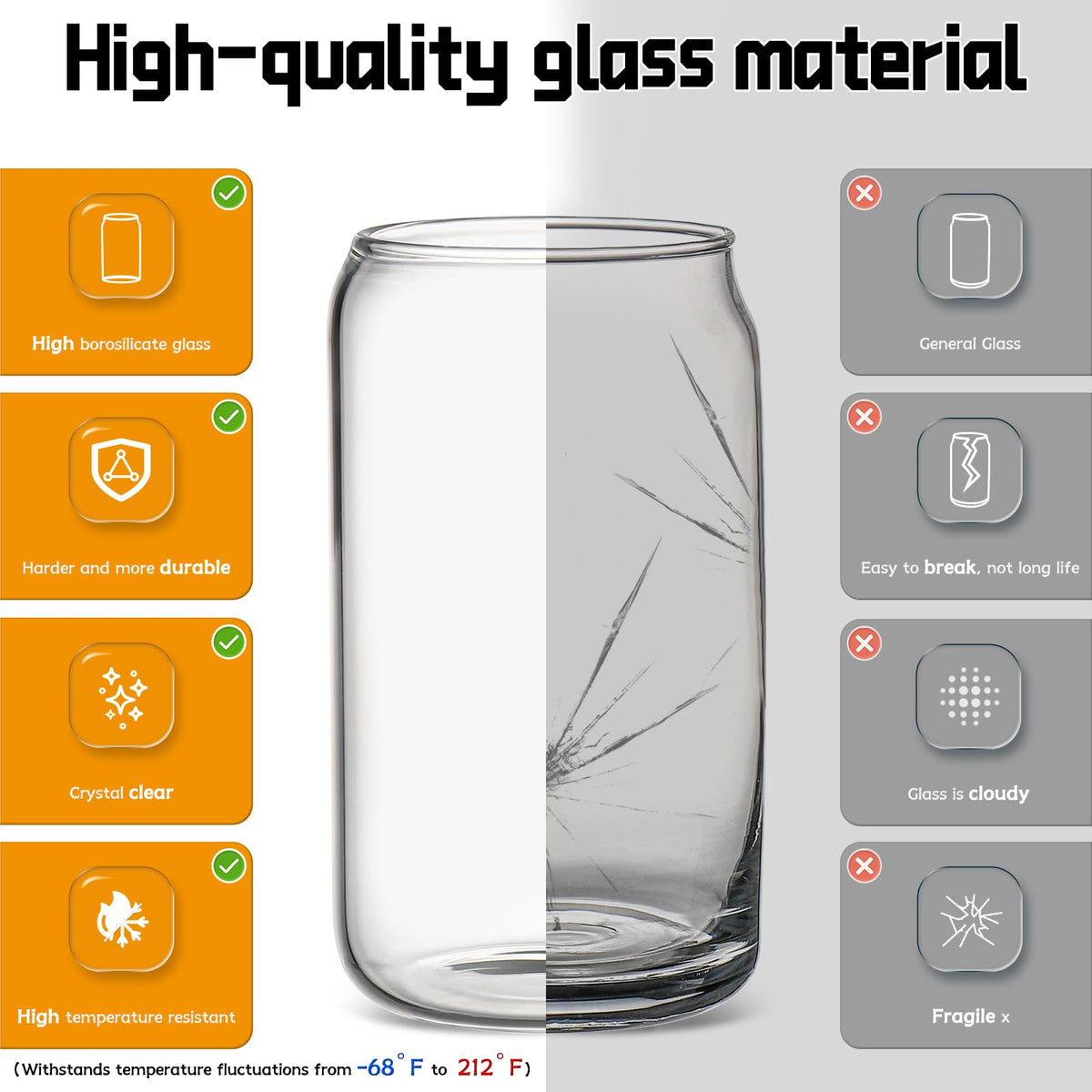 DWTS clear 16 oz tumbler ideal for iced coffee or tea, durable clarity