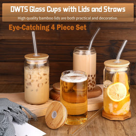 DWTS DANWEITESI jar-shaped design adds modern charm to cocktails and cold drinks.