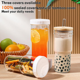 DWTS DANWEITESI bamboo lids included for reusable sealing.