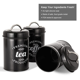 Dxlac sugar canister with airtight seal preserves sweetness and moisture protection.