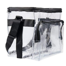 Dycica large clear lunch bag shows contents clearly for quick lunch checks at work.
