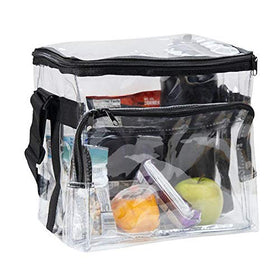 Dycica see-through lunch box with strap supports hands-free commuting and daily organization.