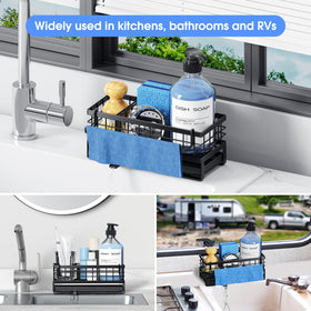 DYFVREN compact counter organizer keeps sink area tidy