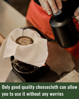 Dynta cheesecloth for honey and tea preserves aroma and clarity
