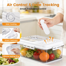 Dynta breadbox adjustable air valve supports optimal storage conditions.