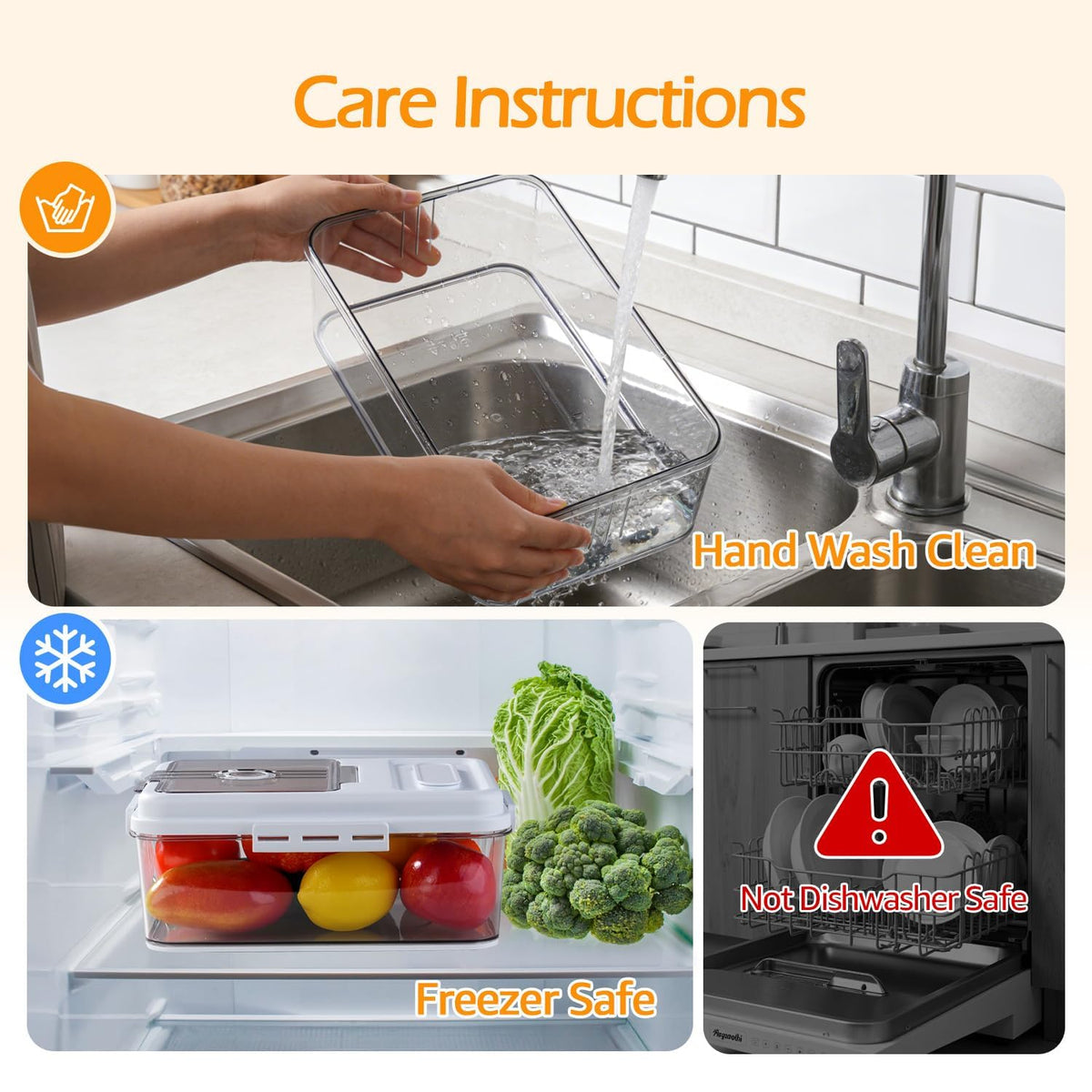 Dynta breadbox easy-to-use buckles promote secure sealing.
