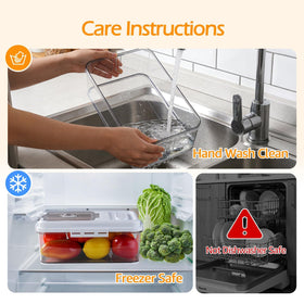 Dynta breadbox easy-to-use buckles promote secure sealing.