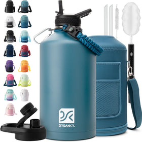 DYSANKY 1-gallon insulated bottle pour for easy ice access on hikes.