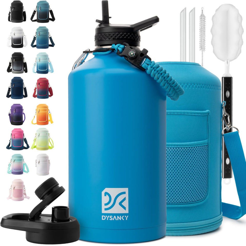 DYSANKY bottle exterior with durable finish for all-day outdoor use.