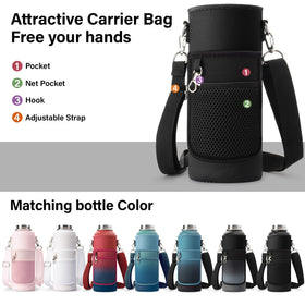DYSANKY 40 oz bottle braided handle strap for comfortable grip.