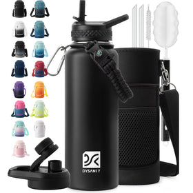 DYSANKY 40 oz bottle with scratch-resistant outer coating for outdoor use.