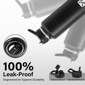 DYSANKY 40 oz bottle straw for easy sipping during workouts.