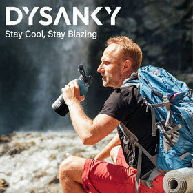 DYSANKY straw accessory demonstrates convenient sipping on the go