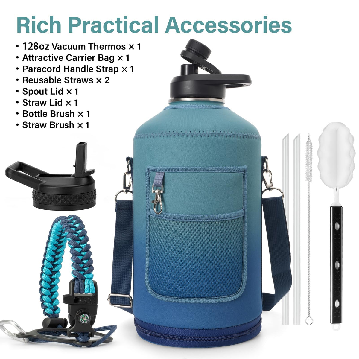 DYSANKY braided-handle carrier demonstrates easy carry for outdoor use.