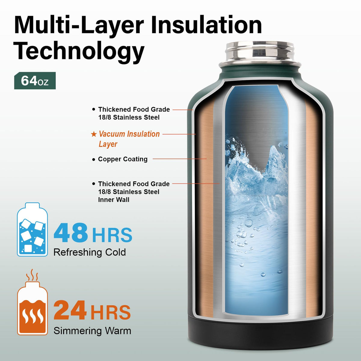 DYSANKY bottle outdoors for rugged hiking use