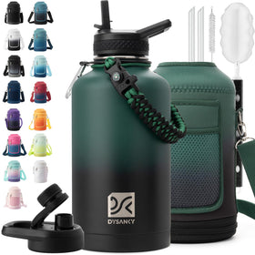 DYSANKY insulated bottle with straw for on-the-go hydration