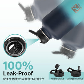 DYSANKY wide-mouth opening enables easy ice addition and cleaning.