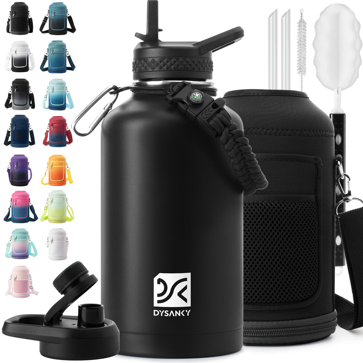 DYSANKY insulated water bottle body in thick steel for rugged outdoor durability