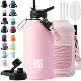DYSANKY bottle with straw for easy sipping during workouts