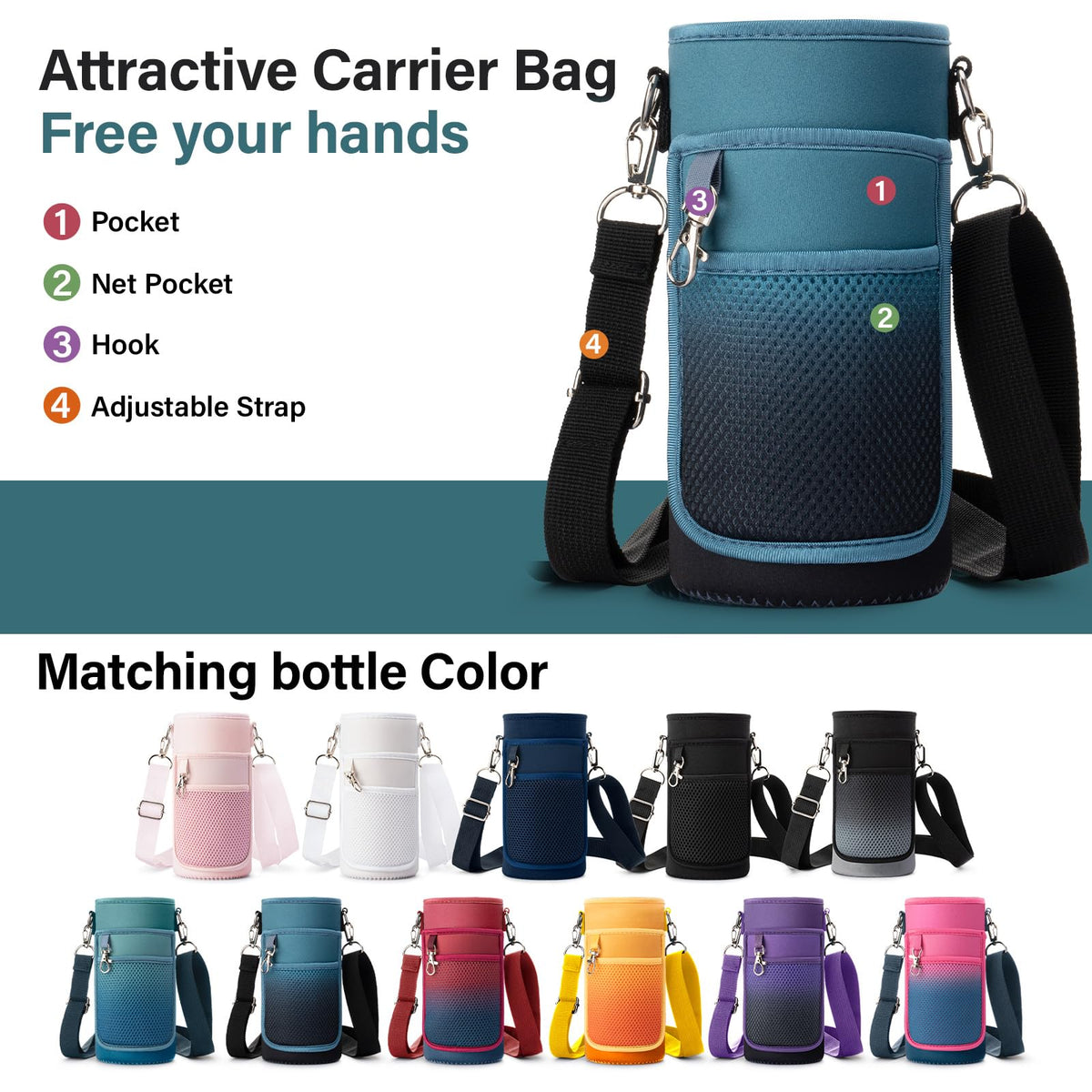 DYSANKY scratch-resistant coating keeps the bottle looking new through daily use
