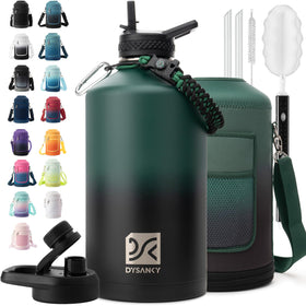 DYSANKY water bottle with straw in use for refreshing hydration on the go