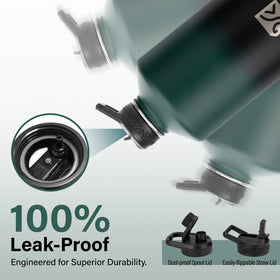 DYSANKY bottle with strap and compass highlights outdoor readiness and portability