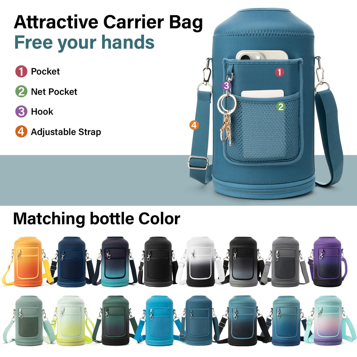 DYSANKY wide-mouth bottle with cleaning accessories for easy maintenance.