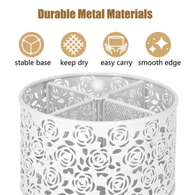 DysanVica metal mesh design promotes airflow and quick drying outdoors.
