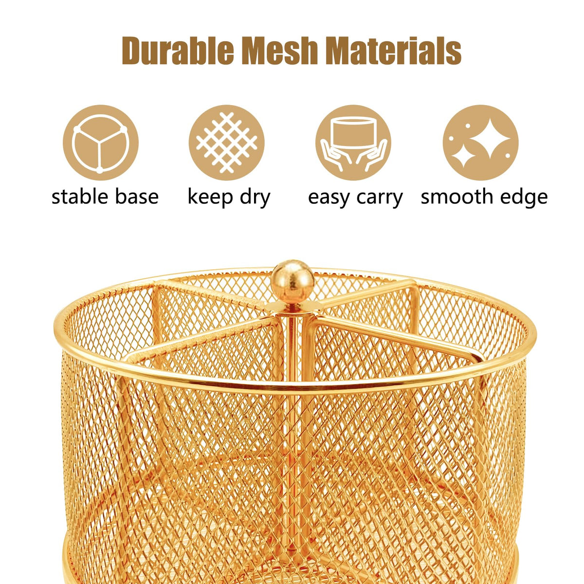 DysanVica rotating caddy at a picnic table for quick serving.
