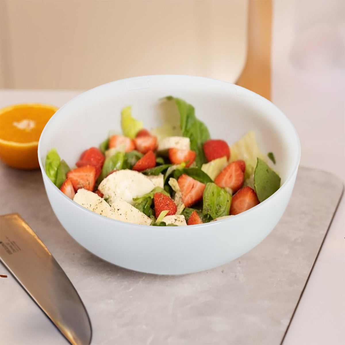 Dyware dishware safe for microwave and dishwasher in kitchen scene