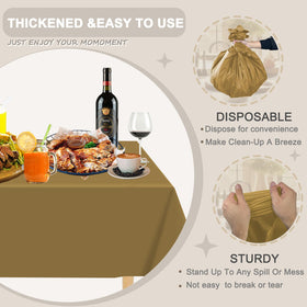 D&Z disposable rectangle tablecloths shield surfaces and simplify post-event cleanup.