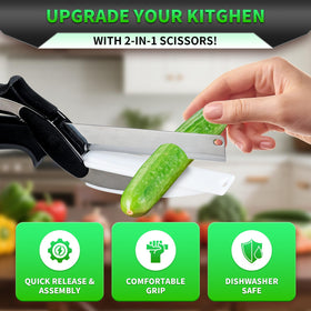 DZ Duo Zhan dishwasher-safe blades and board for easy cleanup