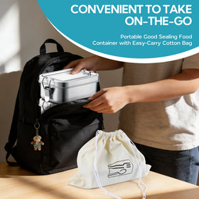 E-far 1400ml capacity accommodates sandwiches, salads, and snacks.